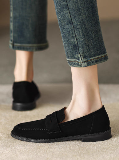 Mocasines Planos de Cuero Retro para Mujer - Image 5