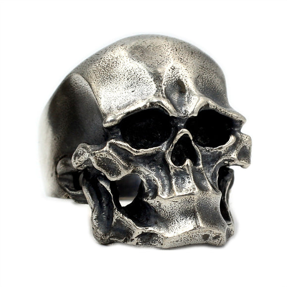 Anillo de Plata Esterlina 925 Grueso Punk Retro para Hombre