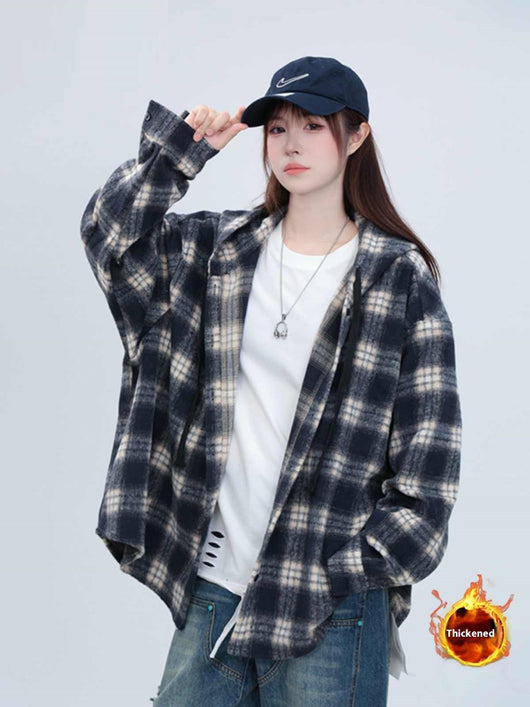 Chamarra Sudadera con Capucha Estilo Relajado Largo Medio - Image 2
