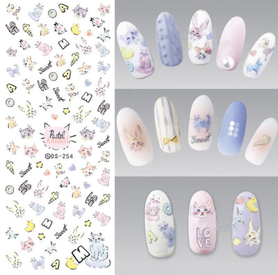 Kit Completo de Adhesivo para Uñas con Herramientas de Joyería y Stickers de Letras - Image 15
