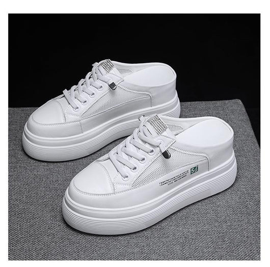 Zapatos Blancos Plataforma Mesh Ligeros y Cómodos sin Tacón - Image 19