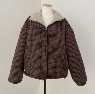 Abrigo Reversible de Algodón para Mujer - Doble Cara Cálido - Image 34