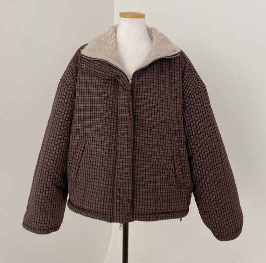 Abrigo Reversible de Algodón para Mujer - Doble Cara Cálido - Image 34
