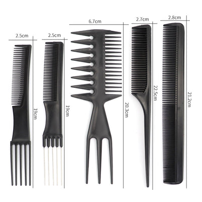 Set de 10 Peines Profesionales para Barbería y Salón de Belleza - Image 3