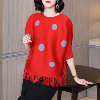 Blusa Corta con Borlas para Tallas Grandes - Diseño Moderno y Cómodo - Image 4