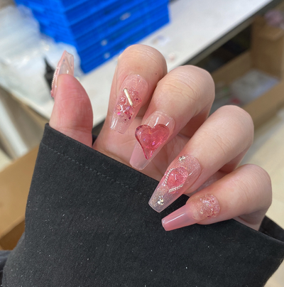 Uñas Postizas Diseño Fresa Verano - Image 9
