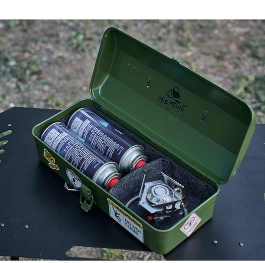 Caja de Herramientas para Camping Outdoor con Compartimentos y Stickers - Image 38