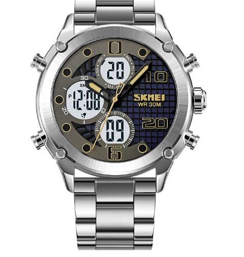 Reloj Deportivo Hombre Doble Movimiento Electrónico Multifuncional - Image 4
