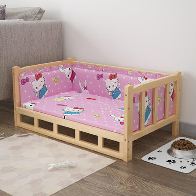 Cama de Madera para Perros - Diseño Veraniego Elevado - Image 11