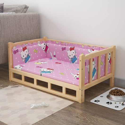 Cama de Madera para Perros - Diseño Veraniego Elevado - Image 11