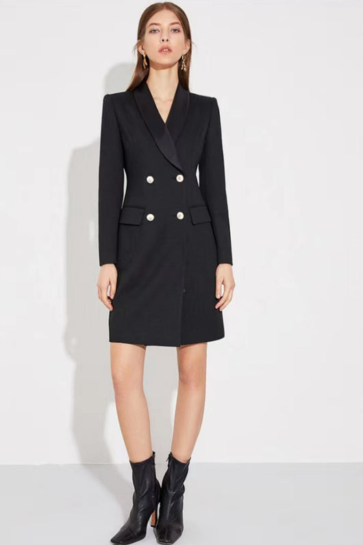 Traje Falda Larga de Lana Otoño Invierno con Control de Cintura - Image 11