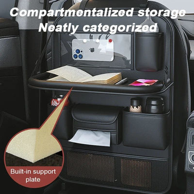Organizador de Asiento Trasero Auto con Bandeja Plegable y Soporte para Tablet - Image 6