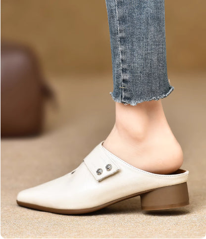 Pantuflas Deslizables de Piel de Borrego con Costura Artesanal - Image 10