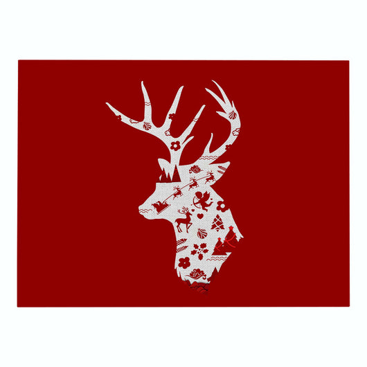 Mantel Individual Serie Navidad Roja - Algodón y Lino - Image 8