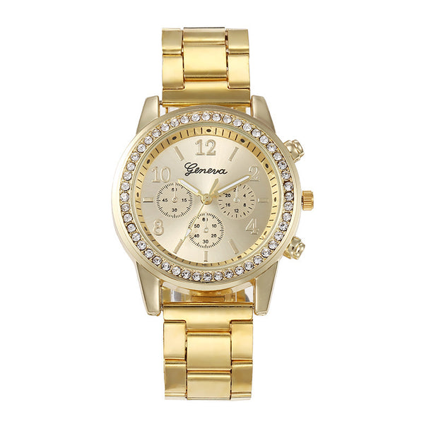 Reloj de Pareja Acero Inoxidable con Movimiento de Cuarzo para Hombre y Mujer