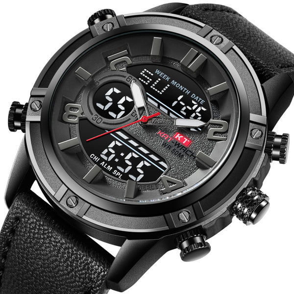 Reloj Deportivo de Lujo KAT-WACH para Hombre - Resistente al Agua con Esfera Luminosa