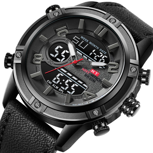 Reloj Deportivo de Lujo KAT-WACH para Hombre - Resistente al Agua con Esfera Luminosa