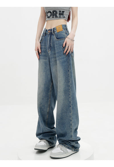 Jeans Retro Azul Holgados de Corte Recto - Image 39