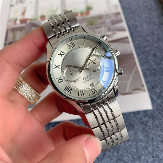 Reloj Casual de Acero Inoxidable con Calendario y Múltiples Funciones - Image 8