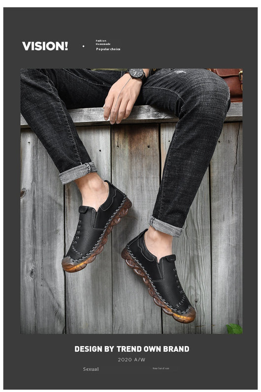 Zapatos Casuales Slip-on de Cuero Reforzado Premium - Image 31