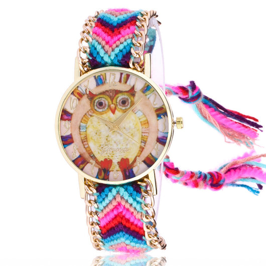 Reloj Pulsera Étnico Tejido para Mujer - Image 11