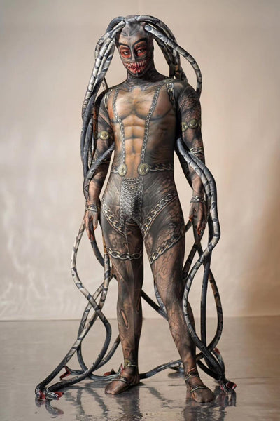 Disfraz de Serpiente Transparente Medusa - Traje Integral Realista - Image 6