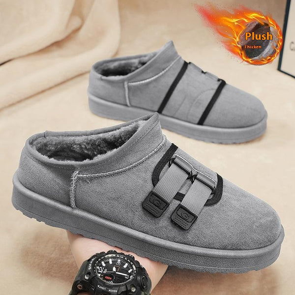 Pantuflas de Invierno para Hombre con Forro Polar Acolchado