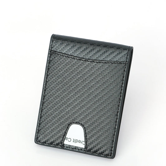 Billetera para Hombre con Textura de Fibra de Carbono - Image 2