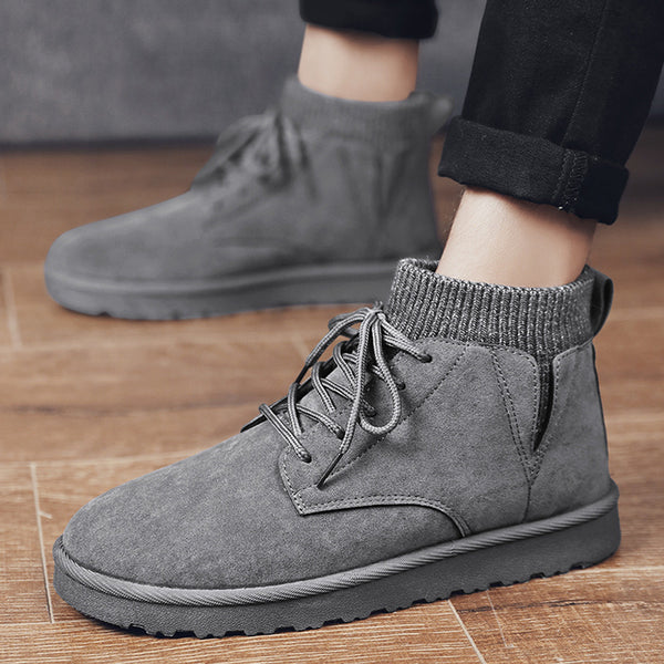 Botas Altas Acolchadas para Hombre - Zapatos de Algodón del Noreste