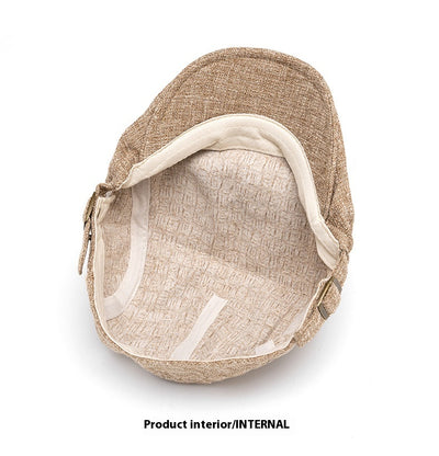 Boina Retro de Algodón y Lino para Hombre con Visera - Image 18