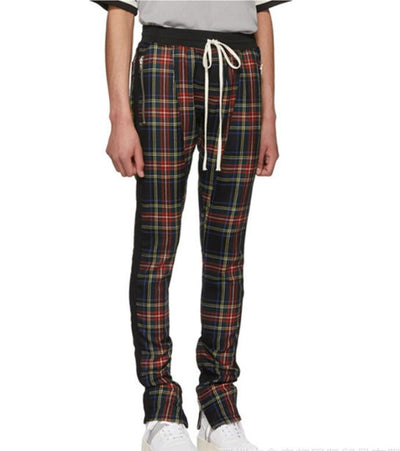 Pantalones Casuales de Cuadros con Cierre para Otoño e Invierno - Image 6