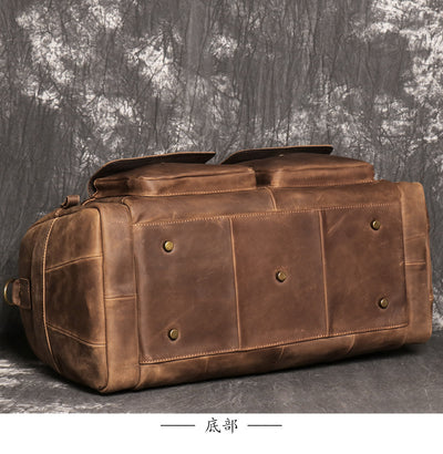 Bolsa de Viaje Cuero Crazy Horse Auténtico - Image 9
