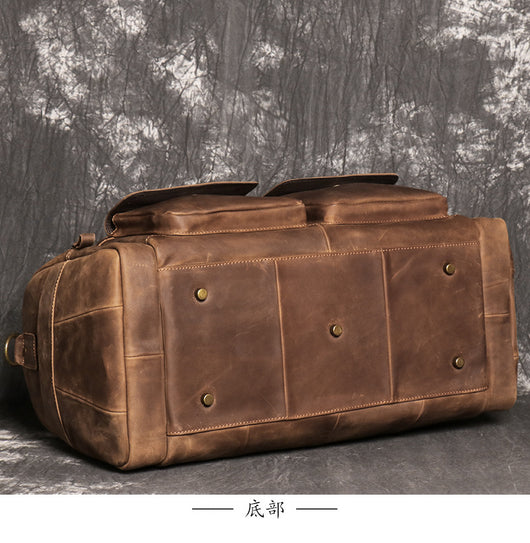 Bolsa de Viaje Cuero Crazy Horse Auténtico - Image 9
