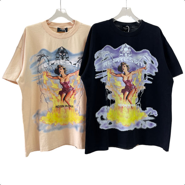 Camiseta Vintage Desgastada Mind Controller - Manga Corta