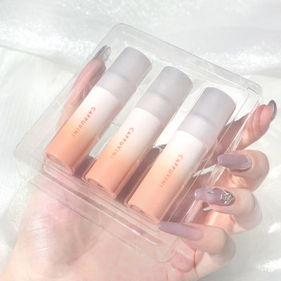 Lápiz Labial Líquido Mate Degradado Naranja y Marrón - Image 15