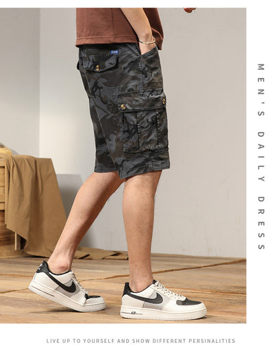 Shorts Cargo Retro Sueltos para Hombre con Múltiples Bolsillos - Image 11