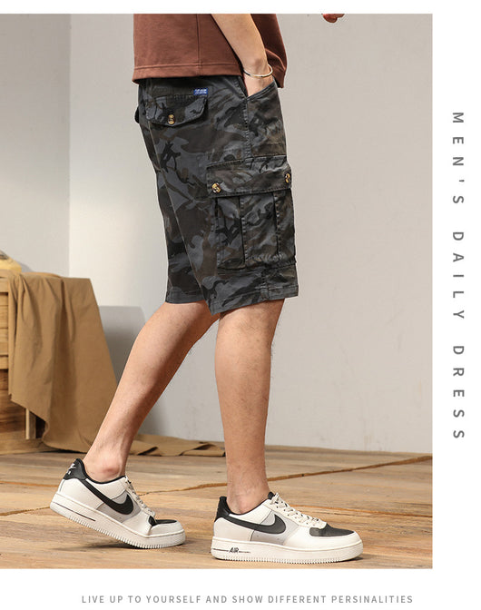 Shorts Cargo Retro Sueltos para Hombre con Múltiples Bolsillos - Image 11