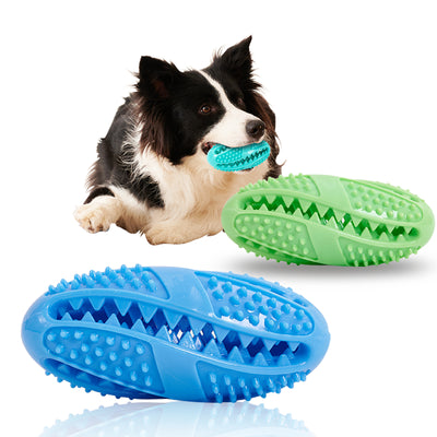 Pelota Interactiva Comedero para Perros - Juguete Dispensador de Alimento con Textura Masticable
