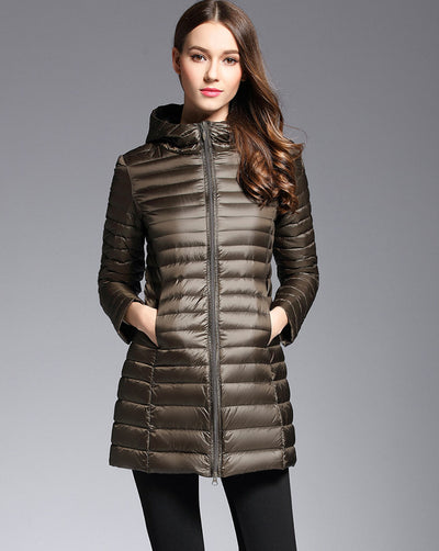 Chaqueta Acolchada Ligera de Plumón para Mujer - Image 2