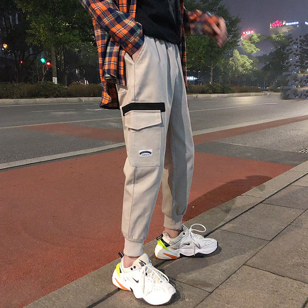 Overol Casual Estilo Harajuku de 9 Puntos para Hombre