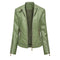 Chaqueta de Cuero Sintético para Mujer