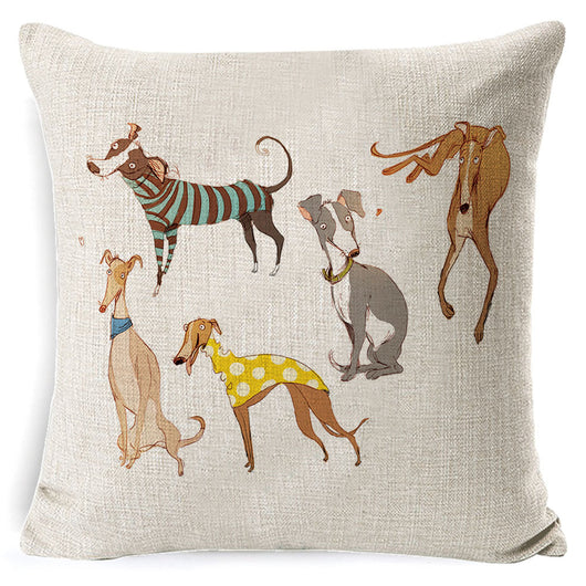 Funda de Almohada Vintage Perros Algodón 45x45 - Image 11