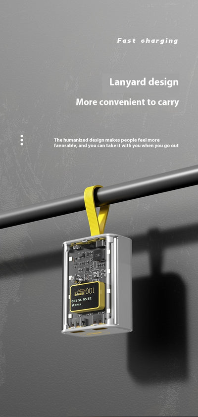 Power Bank Mecánico Transparente Punk Mini - Image 12