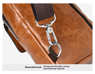 Bolsa de Pecho Retro para Hombre - Gran Capacidad Impermeable - Image 15