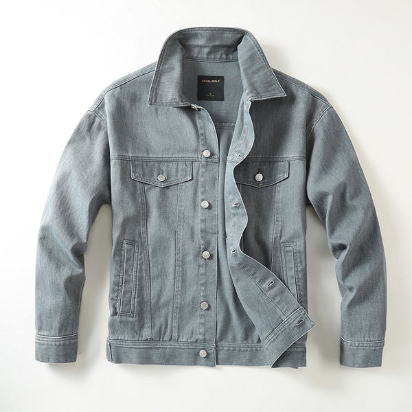 Chaqueta Polo Holgada de Algodón para Hombre - Estilo Urbano Versátil