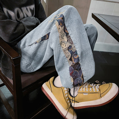 Jeans Holgados de Moda Urbana para Hombre - Diseño Parejas Casual Otoño - Image 7