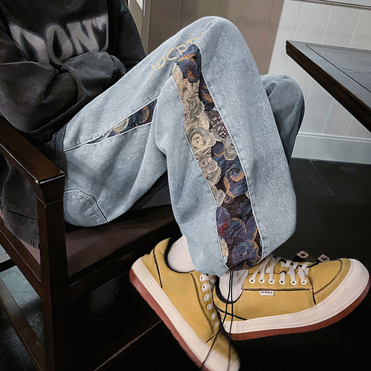 Jeans Holgados de Moda Urbana para Hombre - Diseño Parejas Casual Otoño - Image 7