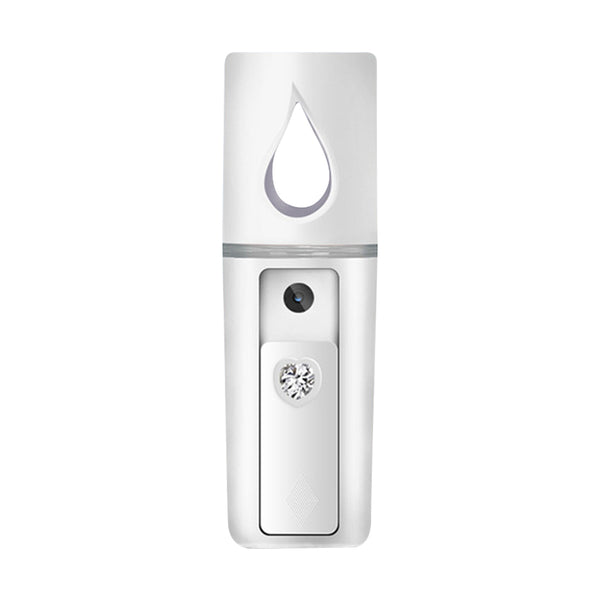 Humidificador Espejo con Spray Frío, Carga USB y Medidor de Hidratación L2