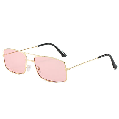 Gafas Retro de Doble Puente Cuadradas - Image 8