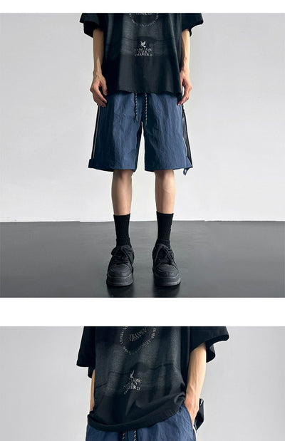 Pantalones Cortos Cargo Impermeables Hombre Ajuste Relajado - Image 9